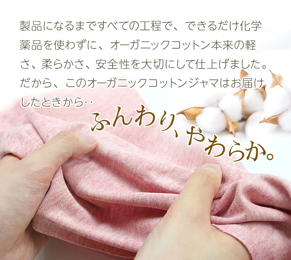 オーガニックコットン中厚スムースニット
