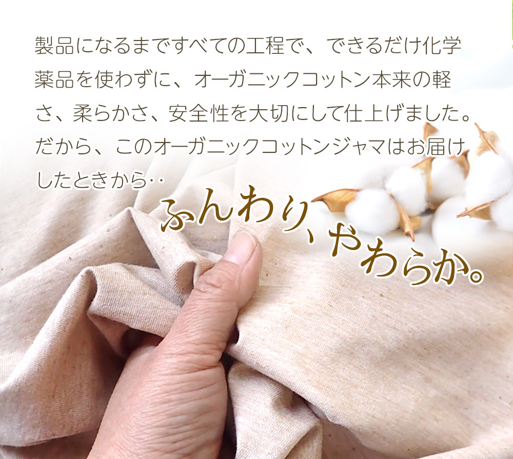 オーガニックコットン薄地天竺ニット